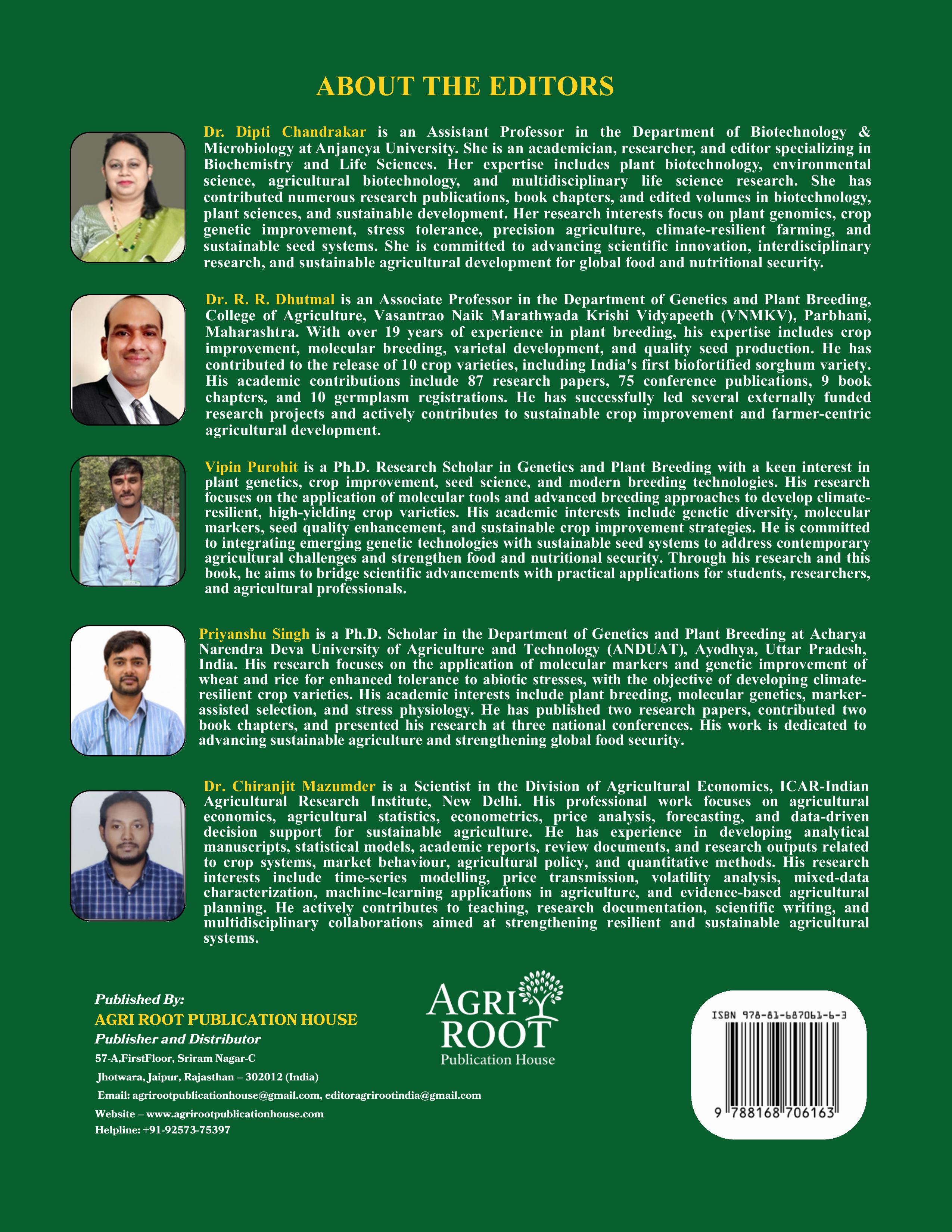 Back cover: Emerging Technologies in Plant Genetics and Sustainable Seed Systems