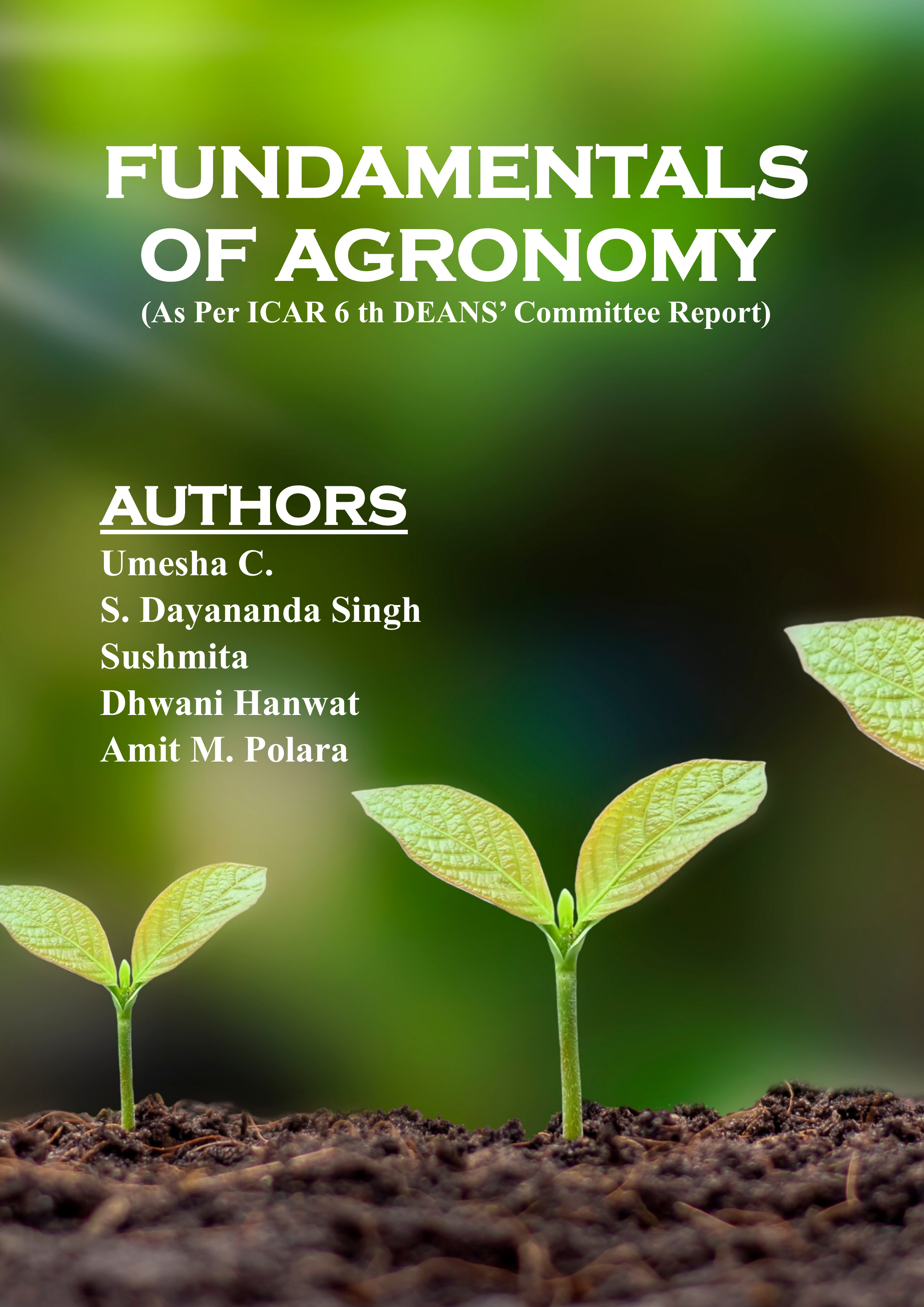Front: Fundamentals of Agronomy (As Per ICAR 6th Deans’ Committee Report)