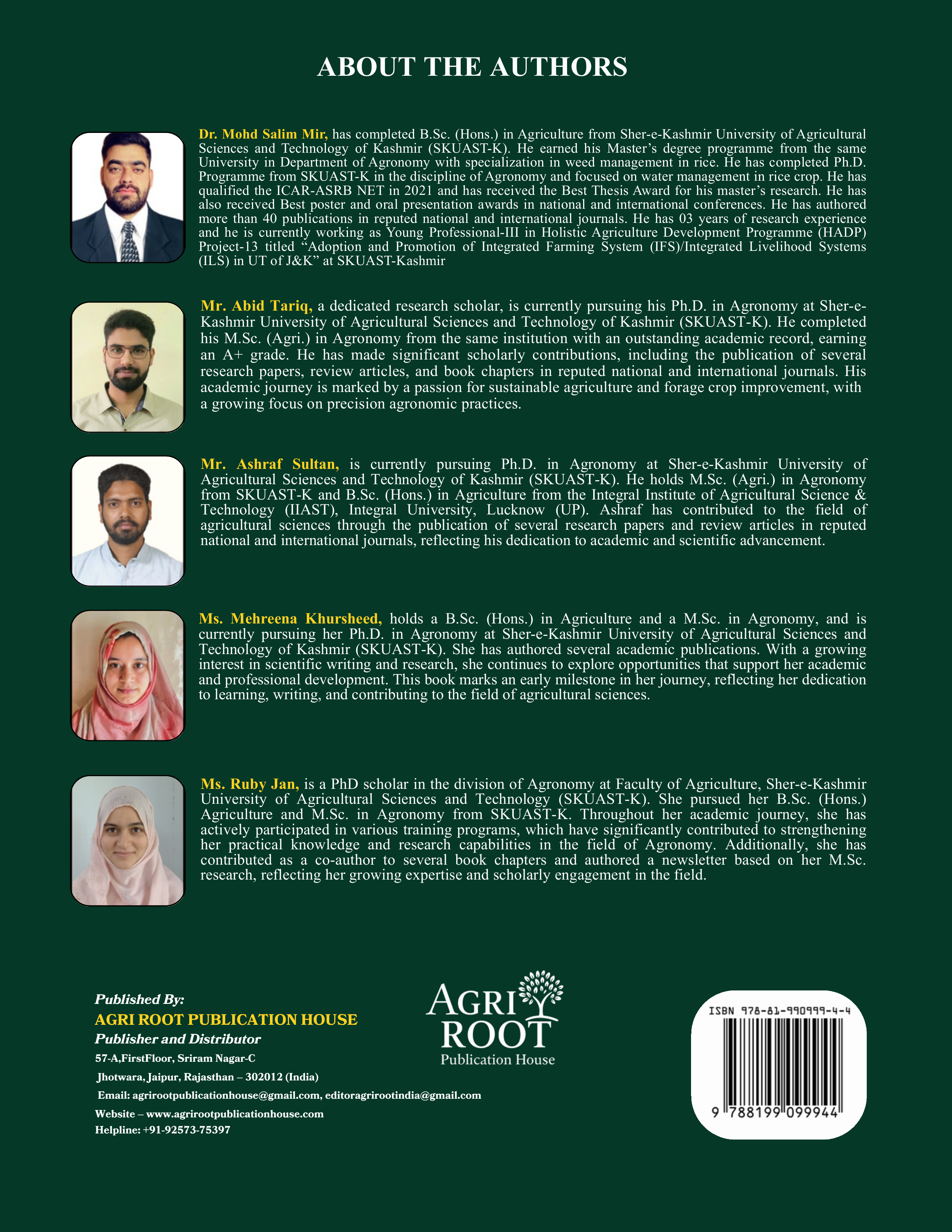 Back: Introduction to Agro-Meteorology (As Per ICAR 6th Deans’ Committee Report)