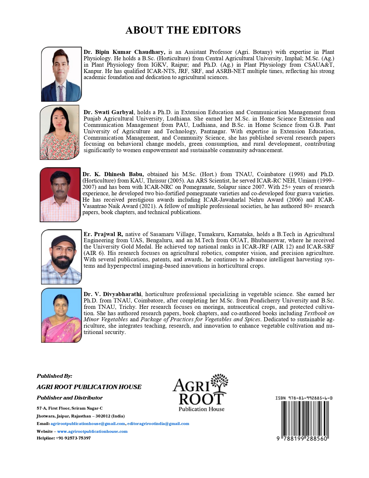 Back: Modern Horizons in Agriculture & Allied Sciences