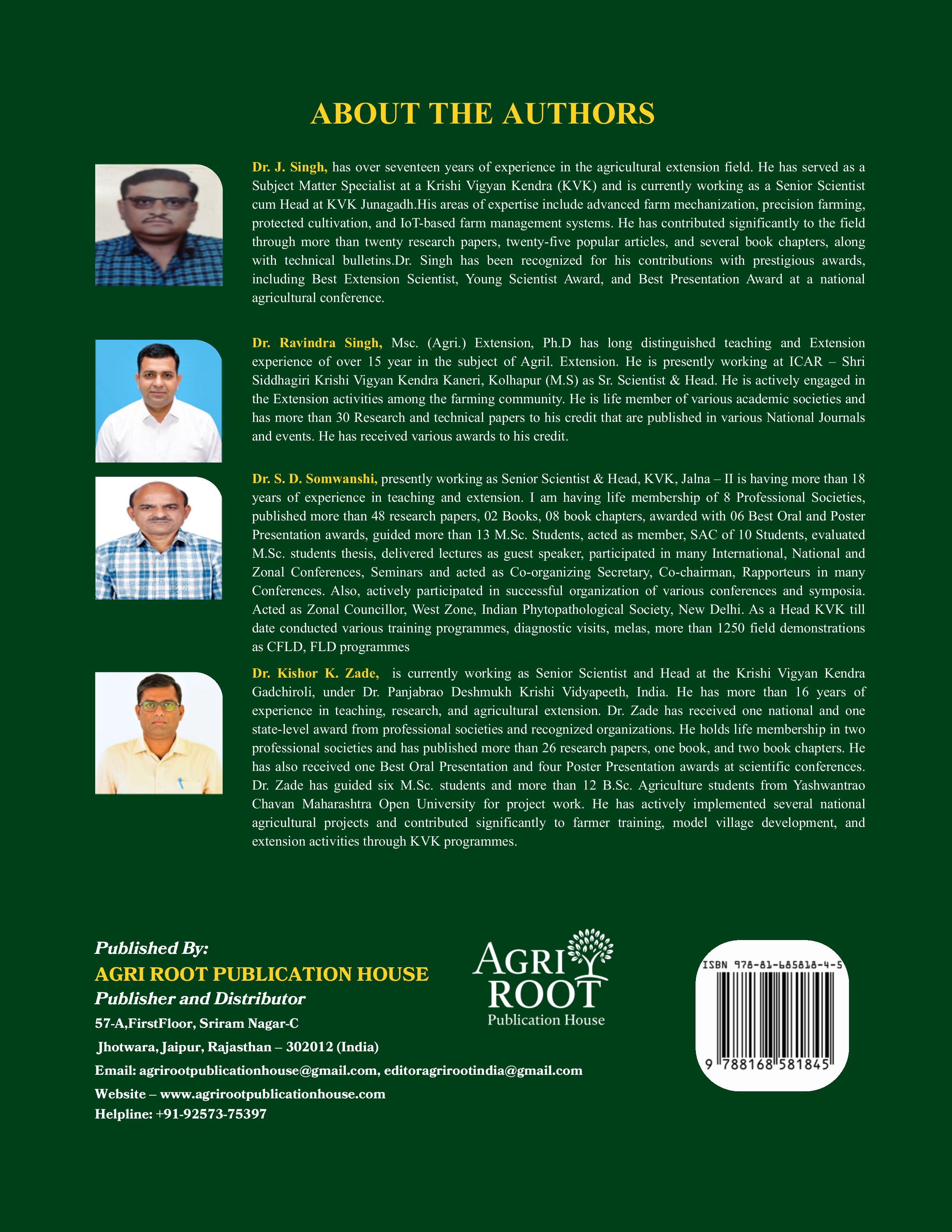 Back cover: Smart Farm Mechanization and Precision Farming Systems